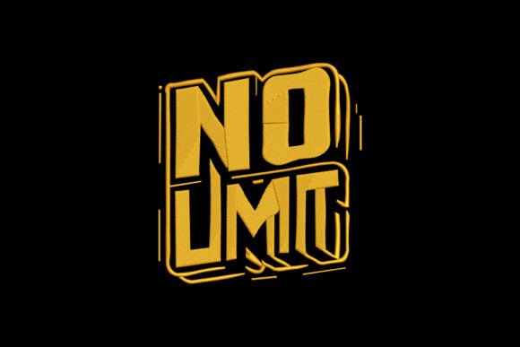No Limit: A Bold 3D Typography Embroidery Review