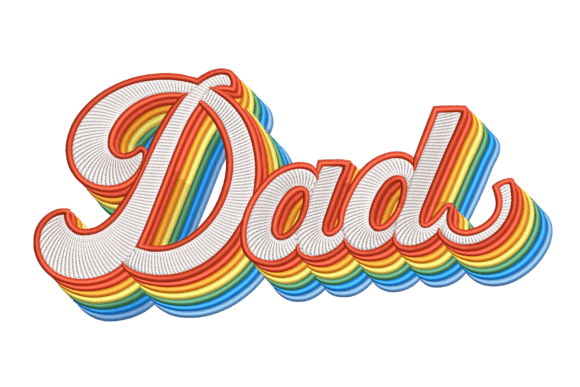 Retro Dad: A Groovy Machine Embroidery Design Review