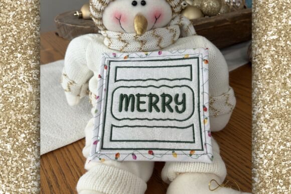 Reviewing 3D MERRY Text and Quilting-Directions